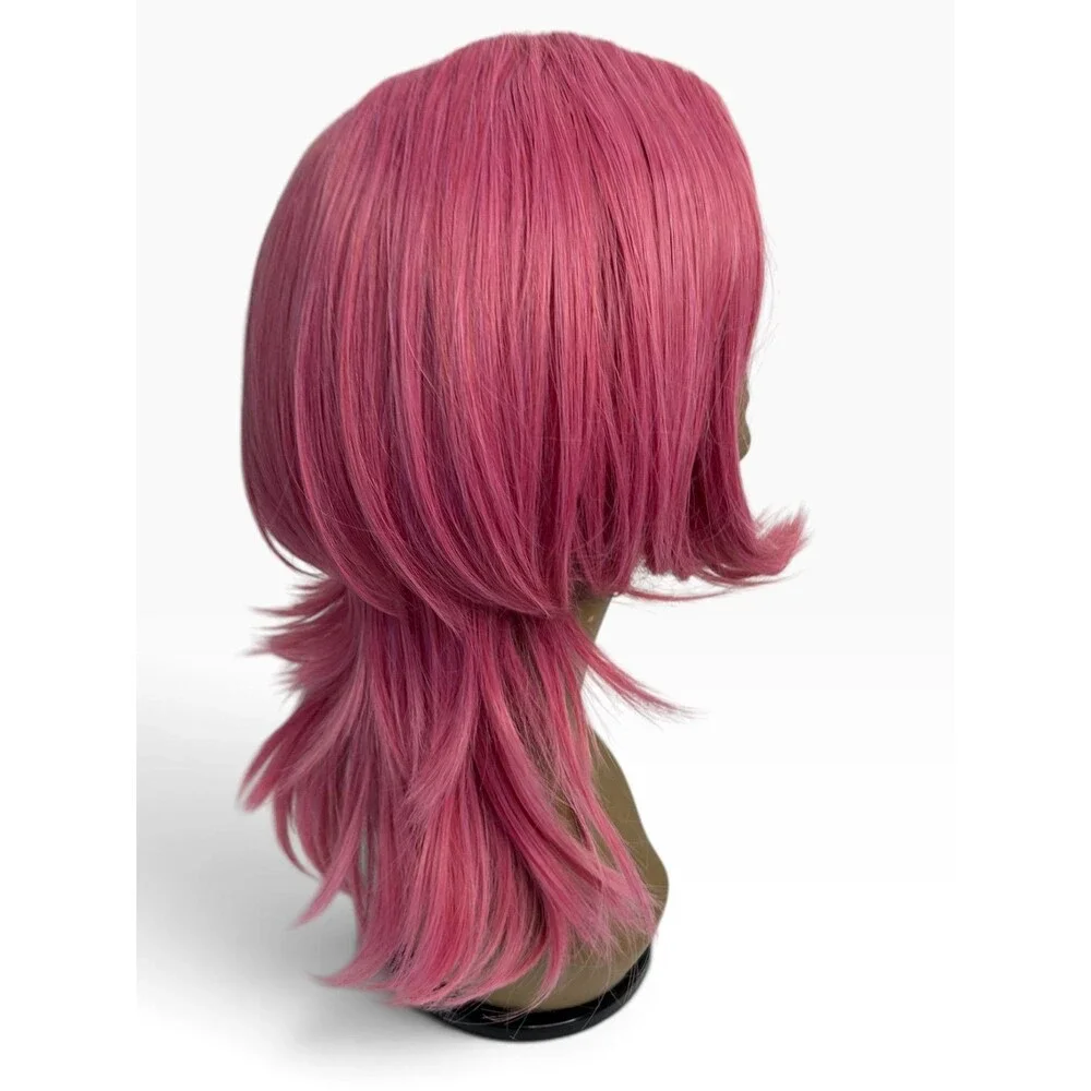 Women’s Pink Shoulder Length Wig